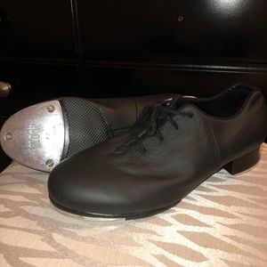 Black lace up tap shoes